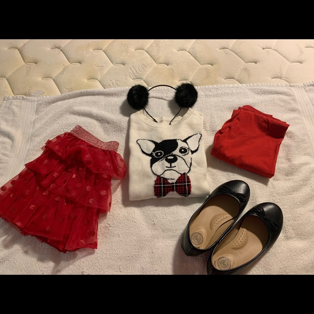 Girls size 7 Boston Terrier Bundle.